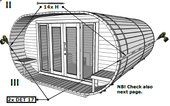 Camping Oval 400cm - Thermowood bouwpakket