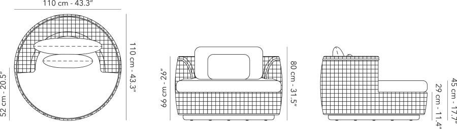 Tondo - Lounge chair 1S