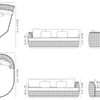 Tondo - Modular organic Sofa island - Right arm
