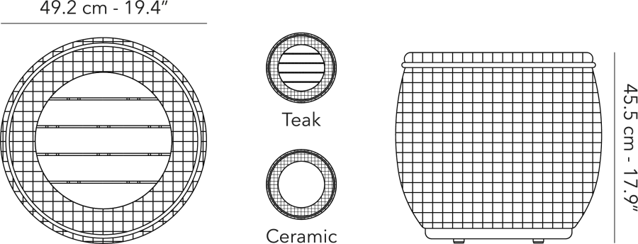 Tondo - Side table Ø45 cm