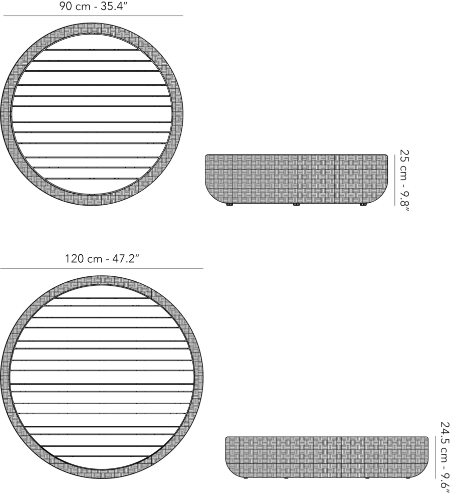 Tugu - Coffee table - 2 sizes