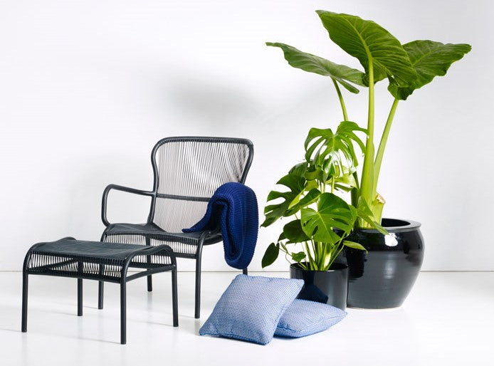 Set Loop lounge Chair / Loop footrest / Loop side table Black