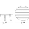 Set Anton Coffee table Ø70cm & Anton Side table Ø40cm
