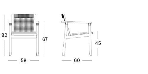 David Dining armchair