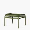 Set Loop lounge Chair / Loop footrest / Loop side table Moss