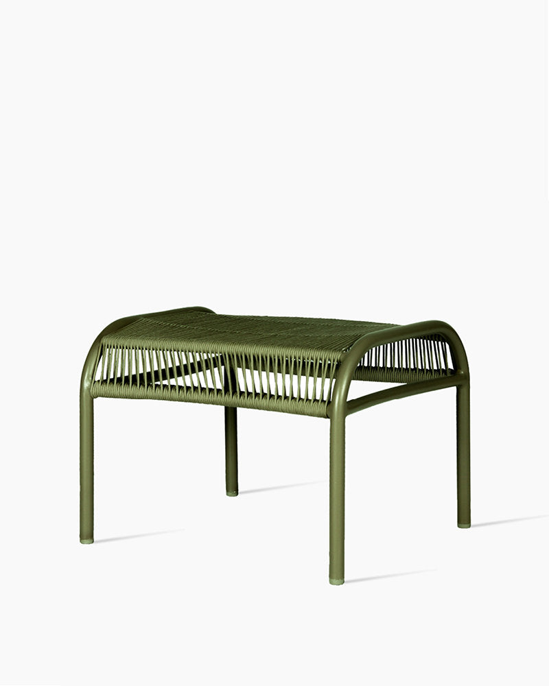 Set Loop lounge Chair / Loop footrest / Loop side table Moss