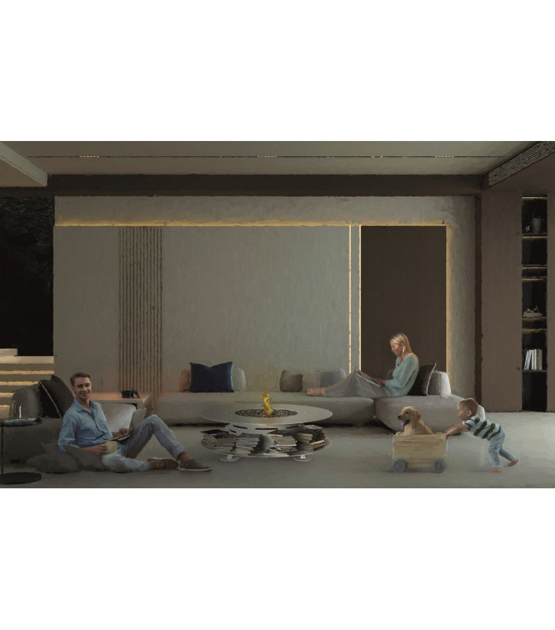 Zero_T Design Salontafel IN- en OUTDOOR - met bio-ethanolbrander