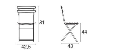 Arc en Ciel chair / 2 stuks