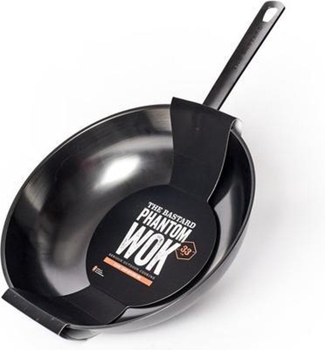 Phantom wok with handel carbon steel