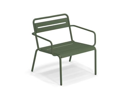 Star Lounge chair Aluminium / 2 stuks