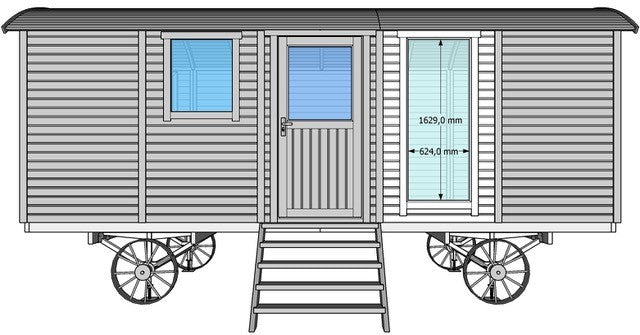 Paneel met raam tot beneden