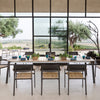 Shine Table rechthoek Aluminium + Teak top - 166x100