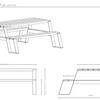 Fuse Picknick Table Outdoor 180cm zwart