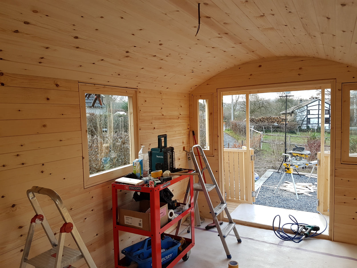 Pipowagen PADDY 480cm incl. veranda bouwpakket