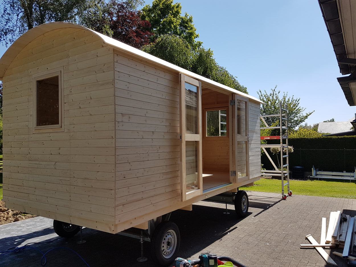 Pipowagen PATRICIA 480cm met 1,5 deur bouwpakket