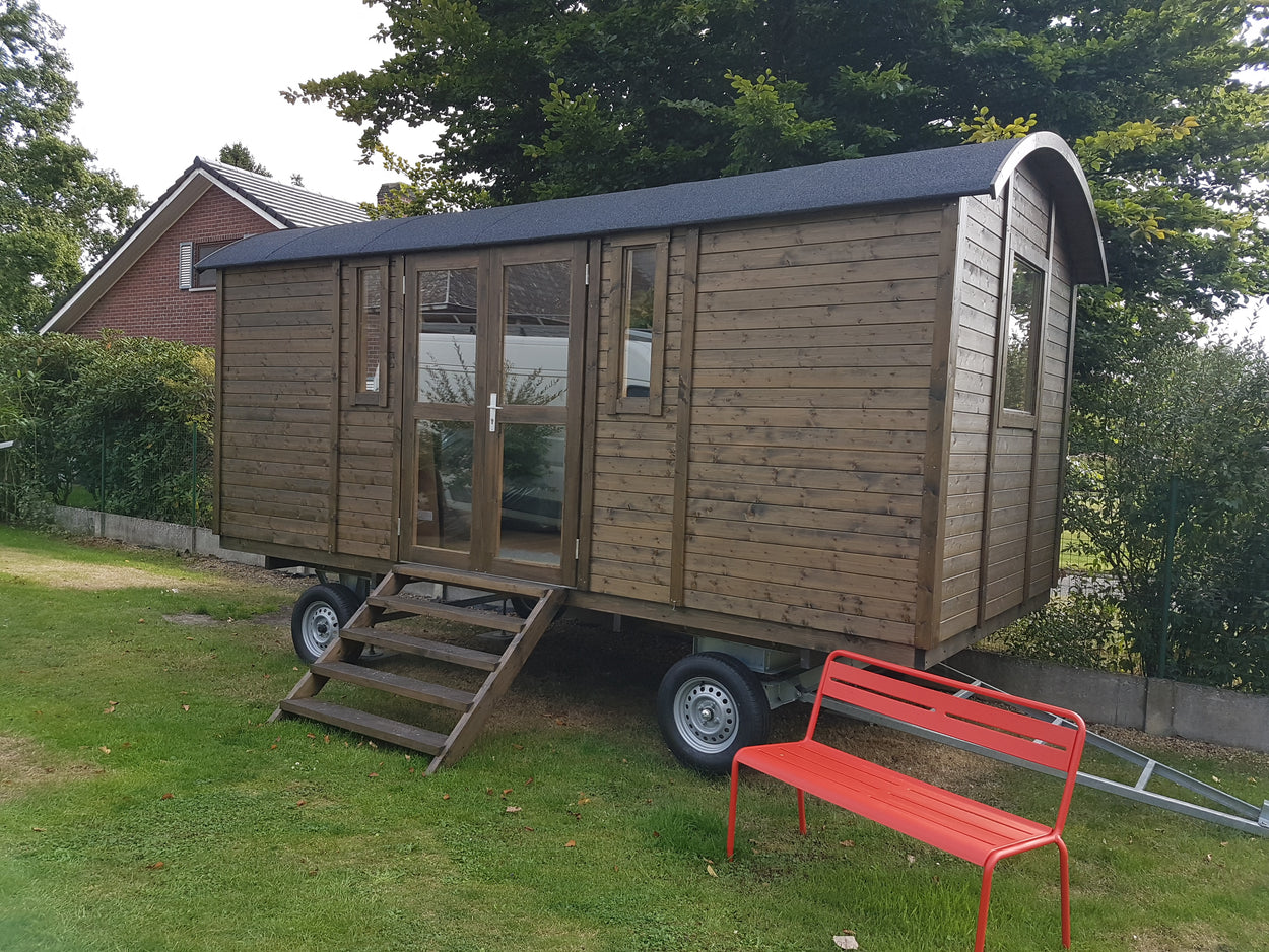 Pipowagen PATRICIA 480cm met 1,5 deur bouwpakket