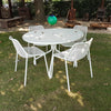 Set Cambi tafel rond Ø120 + x4 Round chair - White