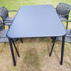 Set Yard tafel 160x97,5 cm, Yard armchair x4 aluminium