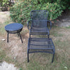 Set Loop lounge Chair, Loop footrest & Loop side table zwart