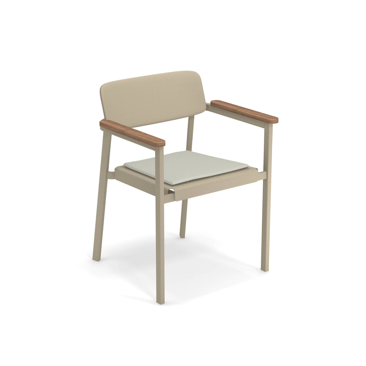 Shine armchair Aluminium / 2 stuks