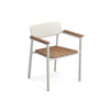 Shine armchair Aluminium + Teak / 2 stuks