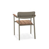 Shine armchair Aluminium + Teak / 2 stuks