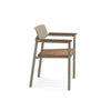 Shine armchair Aluminium + Teak / 2 stuks