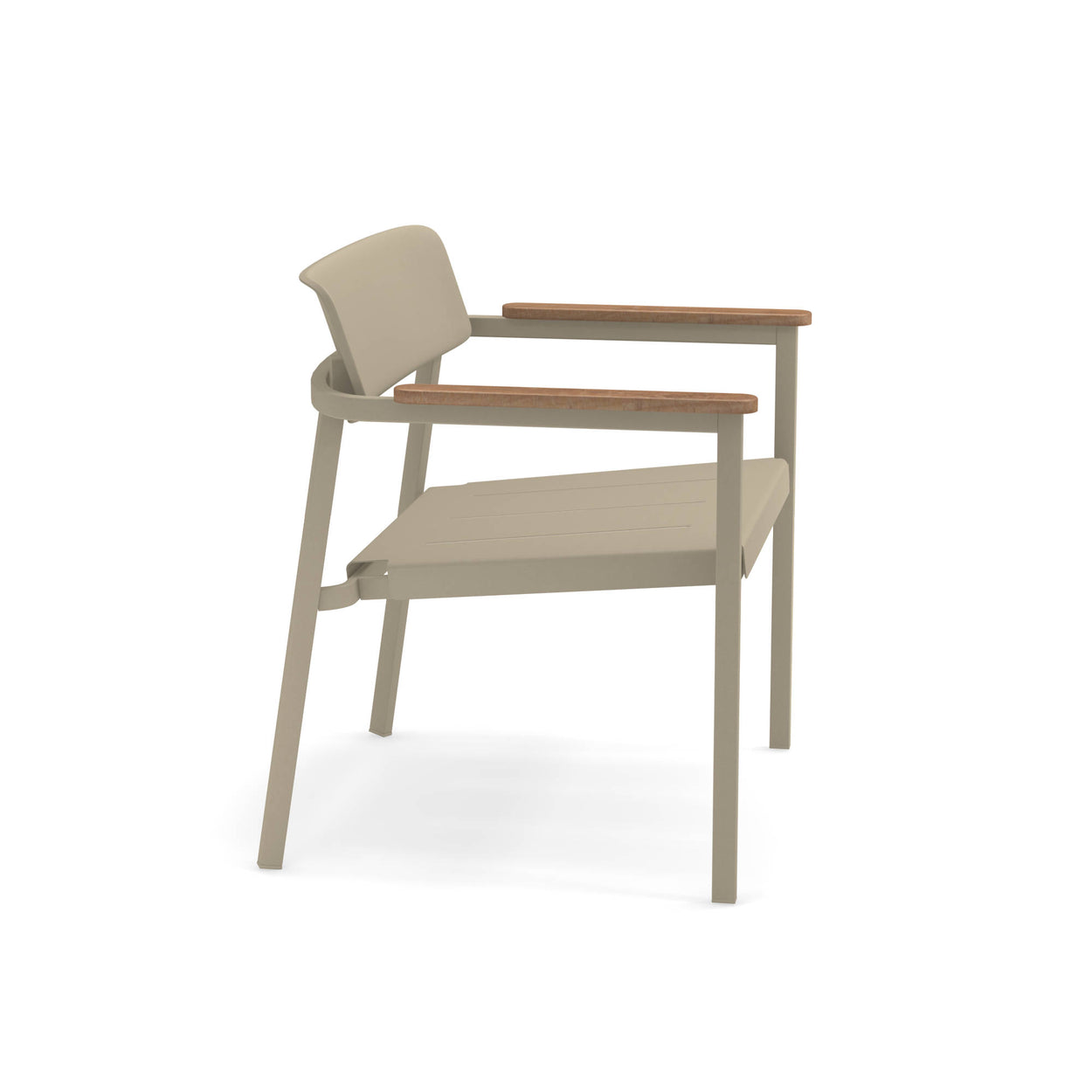 Shine Lounge chair Aluminium / 2 stuks