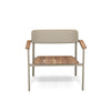 Shine Lounge chair Aluminium + Teak / 2 stuks