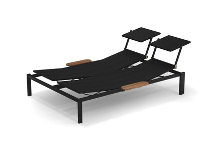 Shine Daybed Aluminium met verborgen wieltjes