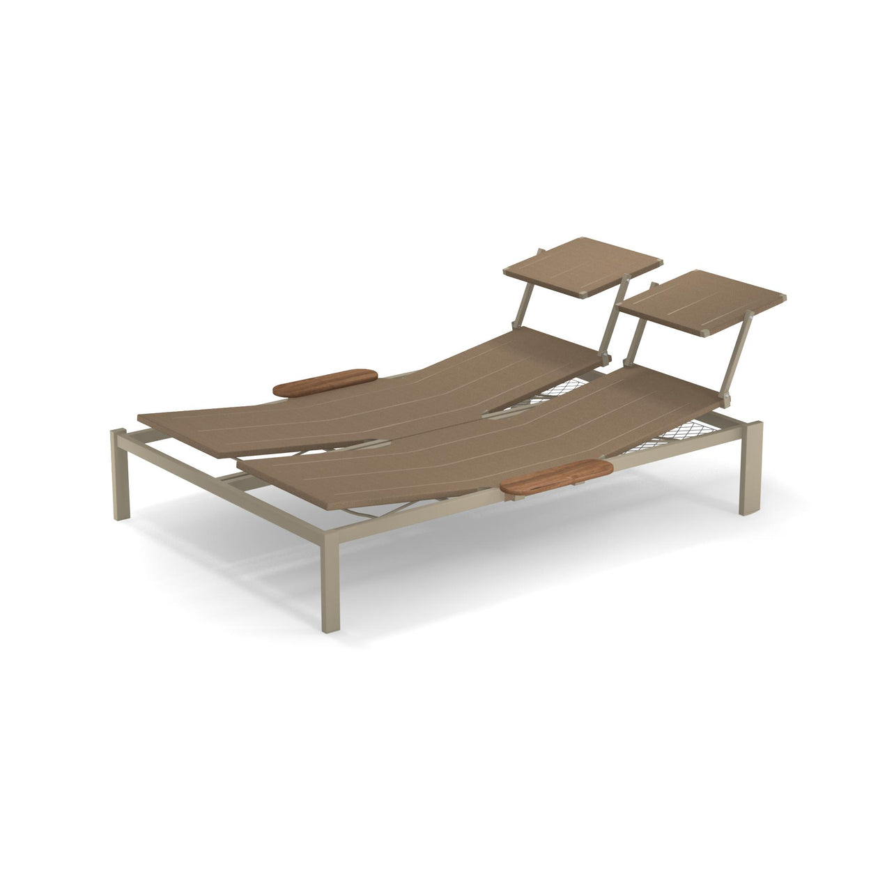 Shine Daybed Aluminium met verborgen wieltjes