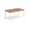 Shine Table rechthoek Aluminium + Teak top - 2 sizes