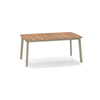 Shine Table rechthoek Aluminium + Teak top - 2 sizes