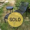 Set Loop lounge Chair, Loop footrest & Loop side table zwart