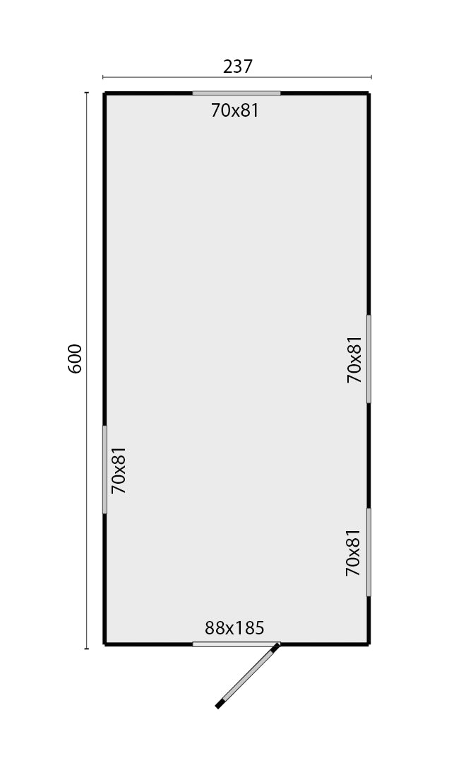 Pipowagen ANGELO 600cm bouwpakket