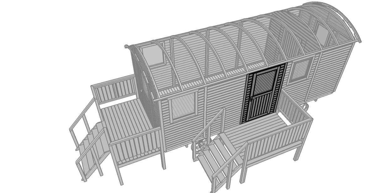 Paneel met enkele deur