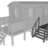 Veranda met zij-ingang