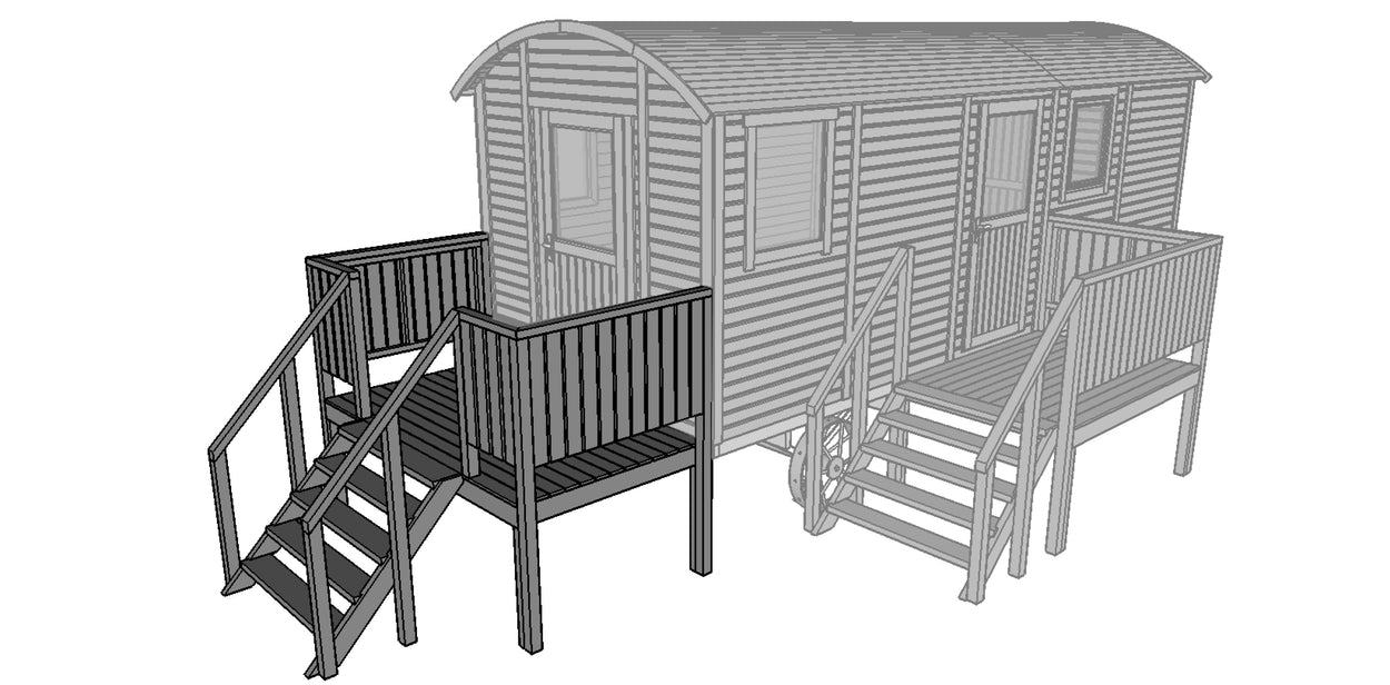 Veranda met voor-ingang