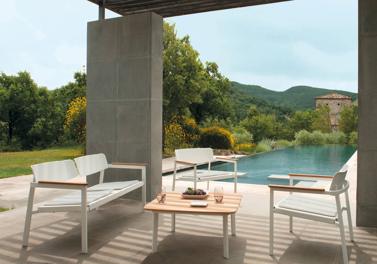 Shine Lounge chair Aluminium / 2 stuks