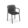 Set Yard tafel 160x97,5 cm, Yard armchair x4 aluminium