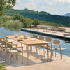 Shine Table rechthoek Aluminium + Teak top - 2 sizes