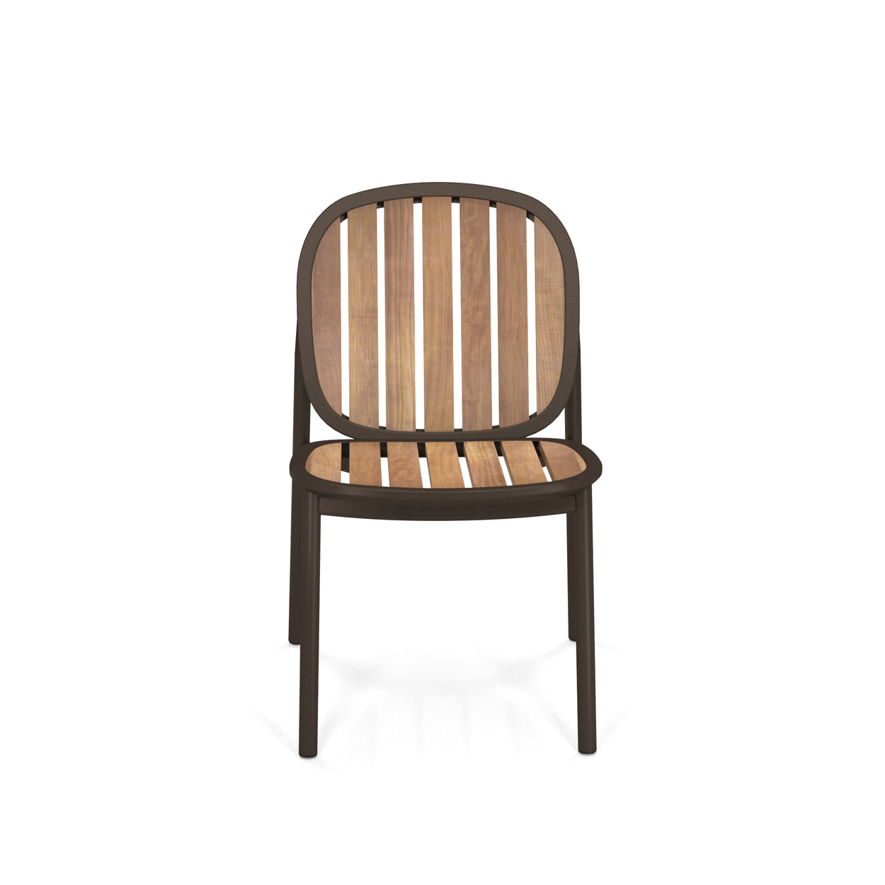 Twins chair Aluminium + Teak / 2 stuks