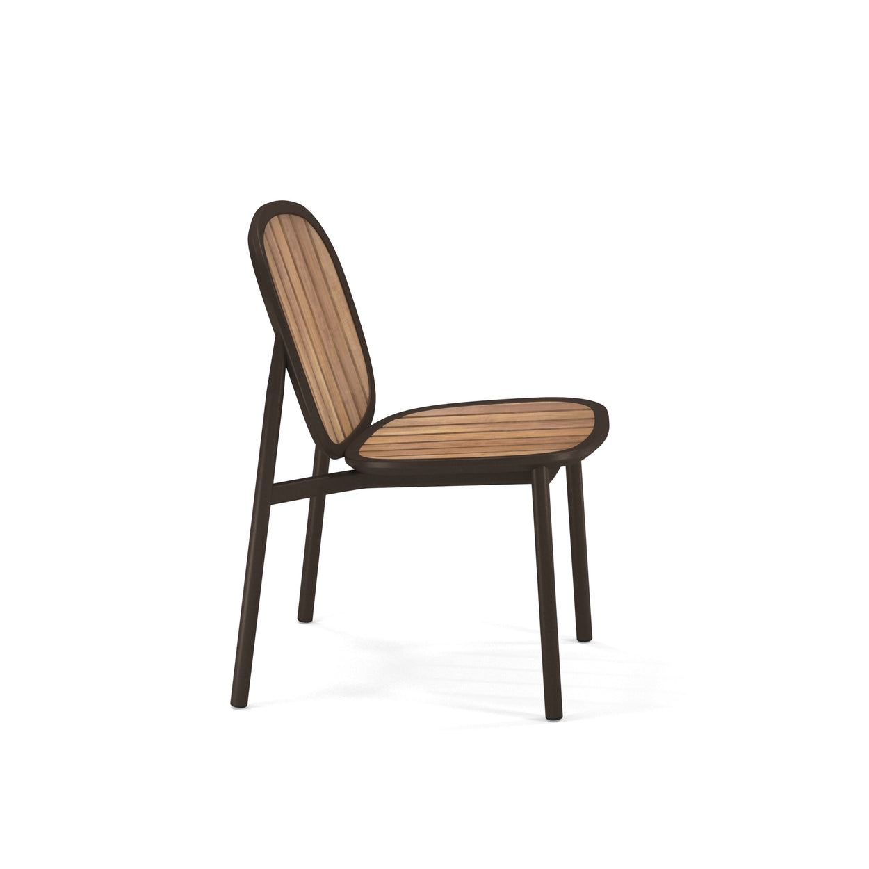 Twins chair Aluminium + Teak / 2 stuks