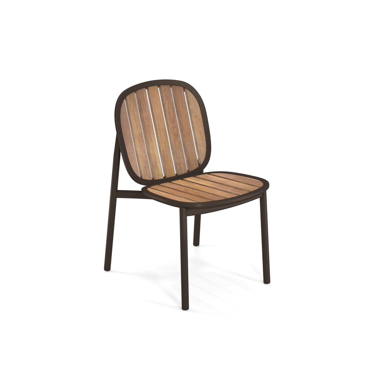 Twins chair Aluminium + Teak / 2 stuks