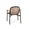 Twins armchair Aluminium + Teak / 2 stuks