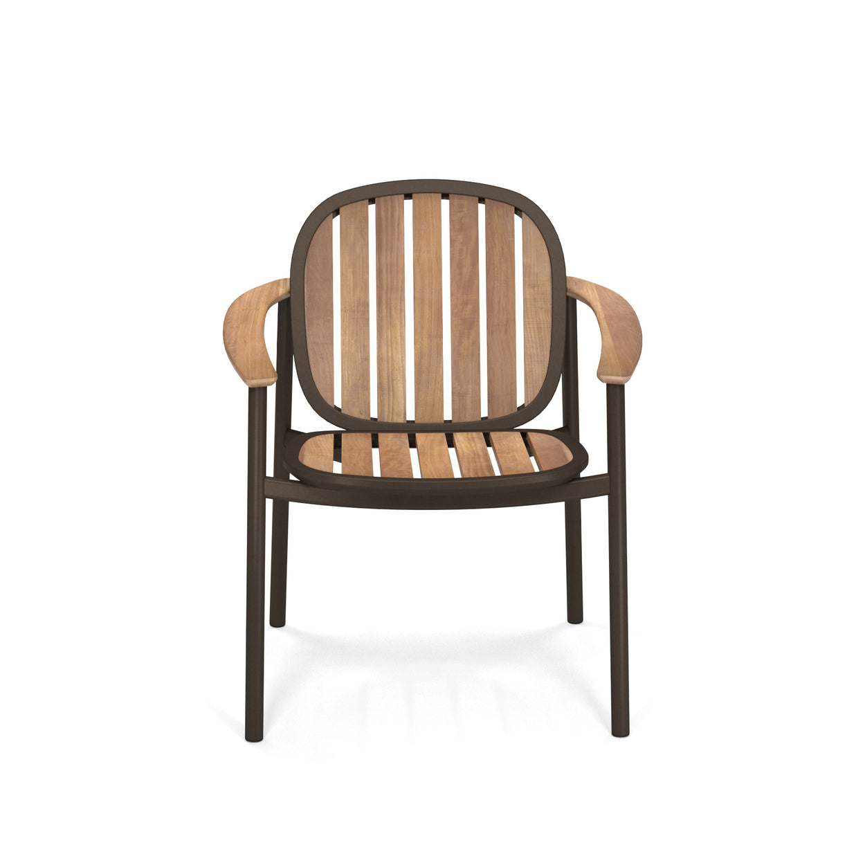 Twins armchair Aluminium + Teak / 2 stuks