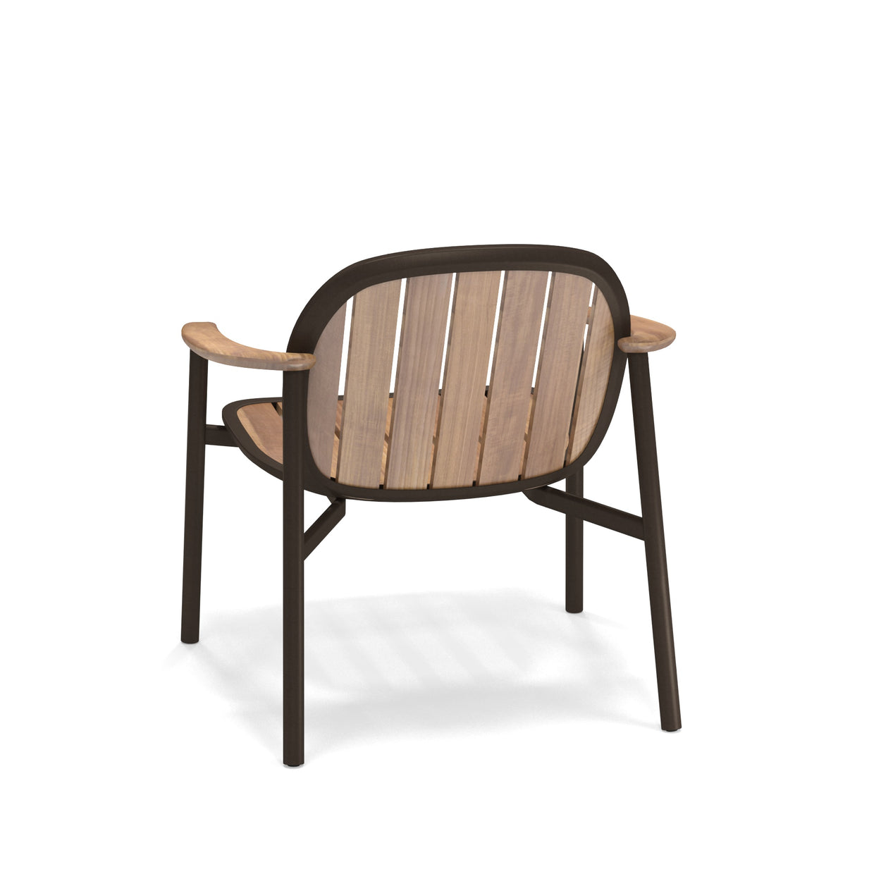 Twins lounge chair Aluminium + Teak / 2 stuks