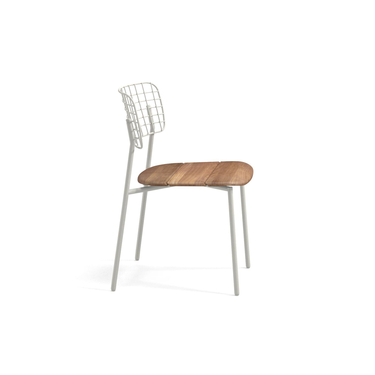 Lyze chair Aluminium + Teak / 2 stuks