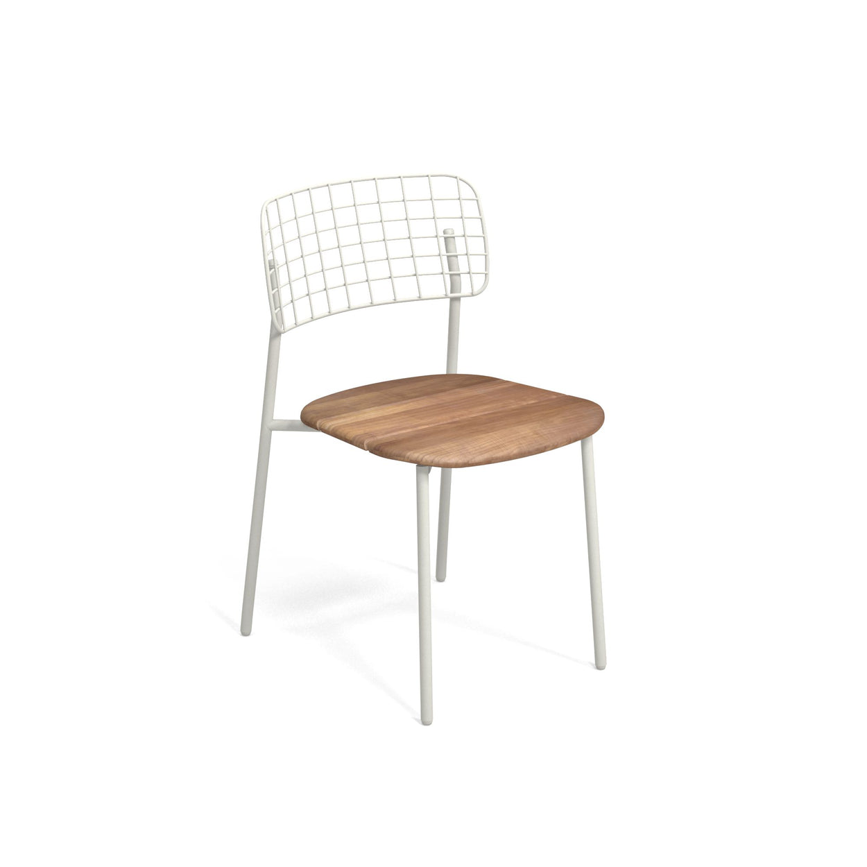 Lyze chair Aluminium + Teak / 2 stuks