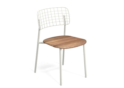 Lyze chair Aluminium + Teak / 2 stuks